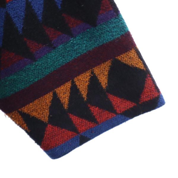 NEW GIRLS GENERATION ニューガールズジェネレーション 80s 90s オールド ネイティブ柄 コート M ブラック 他 レディース