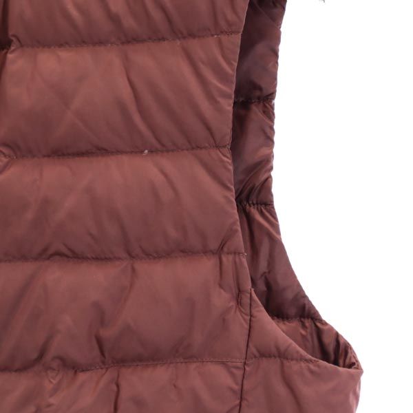 ユニクロ ウルトラライト ダウンベスト L えんじ UNIQLO レディース