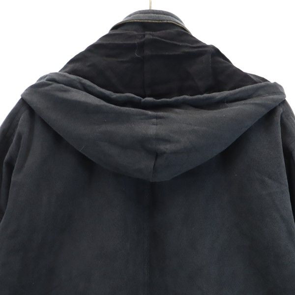 LANVIN ランバン 起毛 中綿ジャケット 46-34 ネイビー系 メンズ