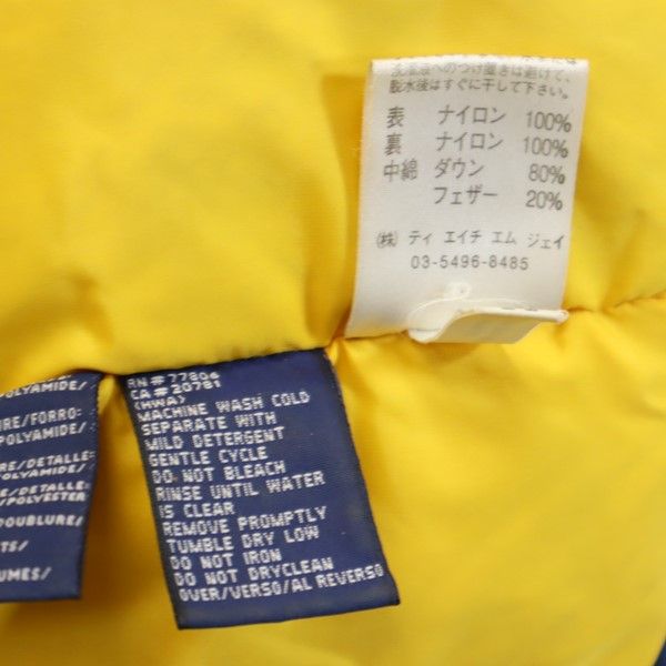 TOMMY HILFIGER トミーヒルフィガー 90s オールド ダウンジャケット S ネイビー メンズ