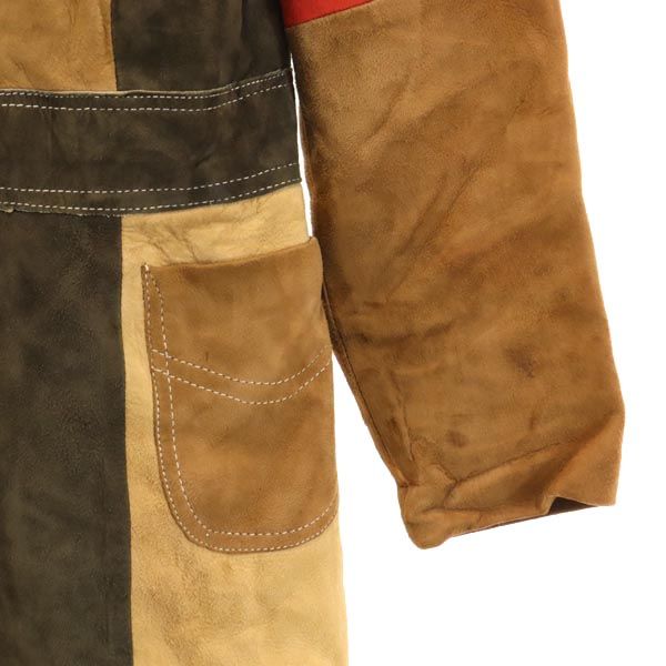 VINTAGE ヴィンテージ 80s カナダ製 切替 コート 45481 ブラウン系 レディース