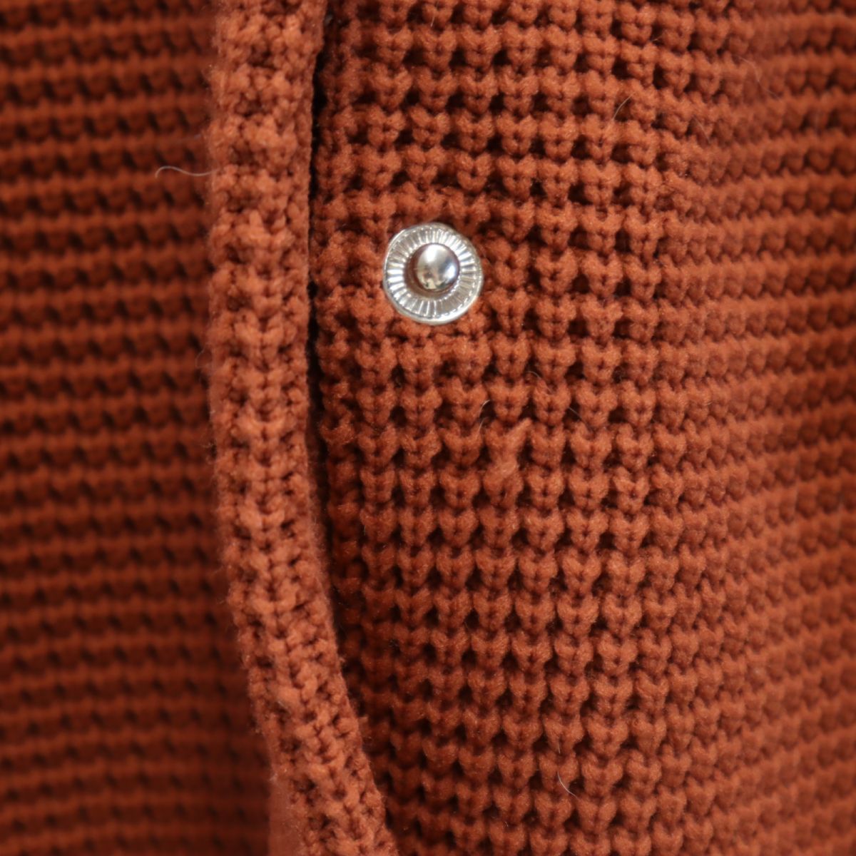 ジャバ 長袖 ニットジャケット XL テラコッタ JaVa メンズ