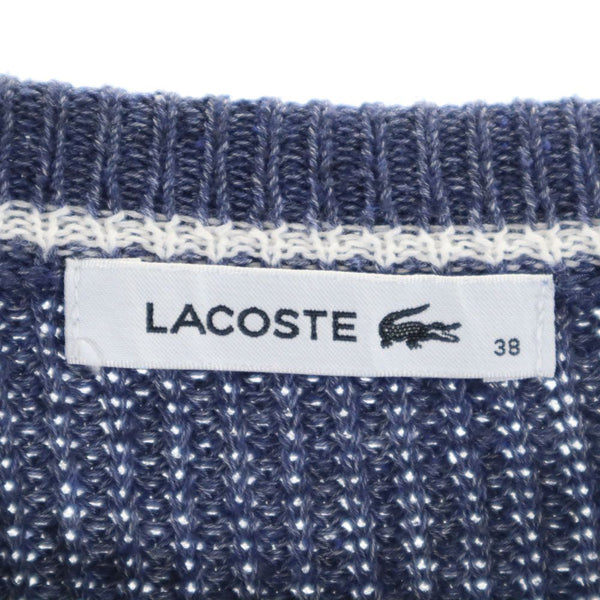 ラコステ 長袖 セーター 38 ネイビー LACOSTE ニット レディース