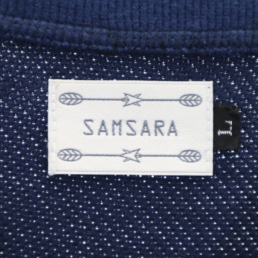 SAMSARA サムサラ 長袖 トレーナー L ネイビー系 メンズ