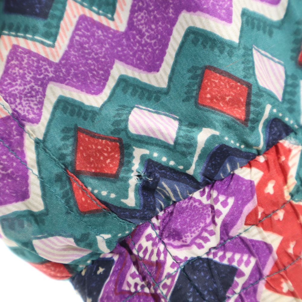 malcolm flowers 90s シルク オールド ブルゾン L グリーン 他 レディース