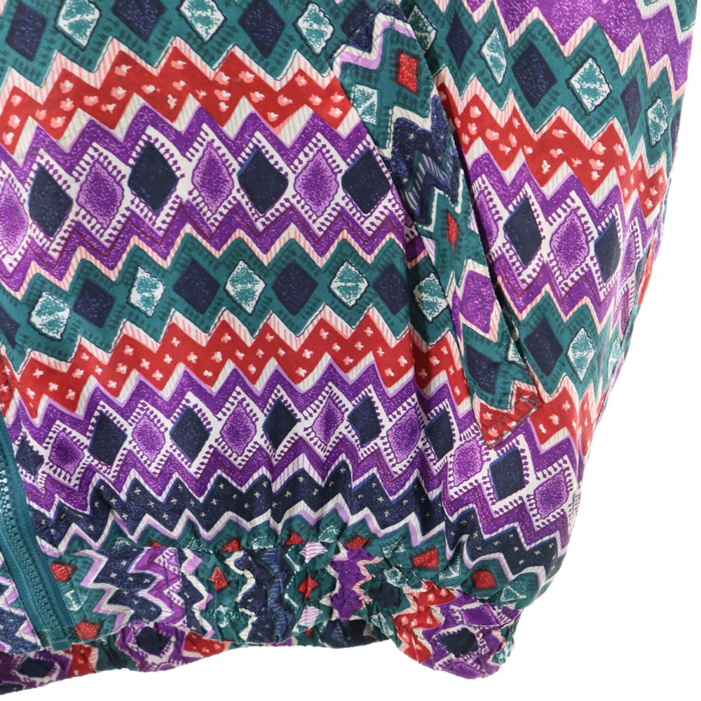 malcolm flowers 90s シルク オールド ブルゾン L グリーン 他 レディース