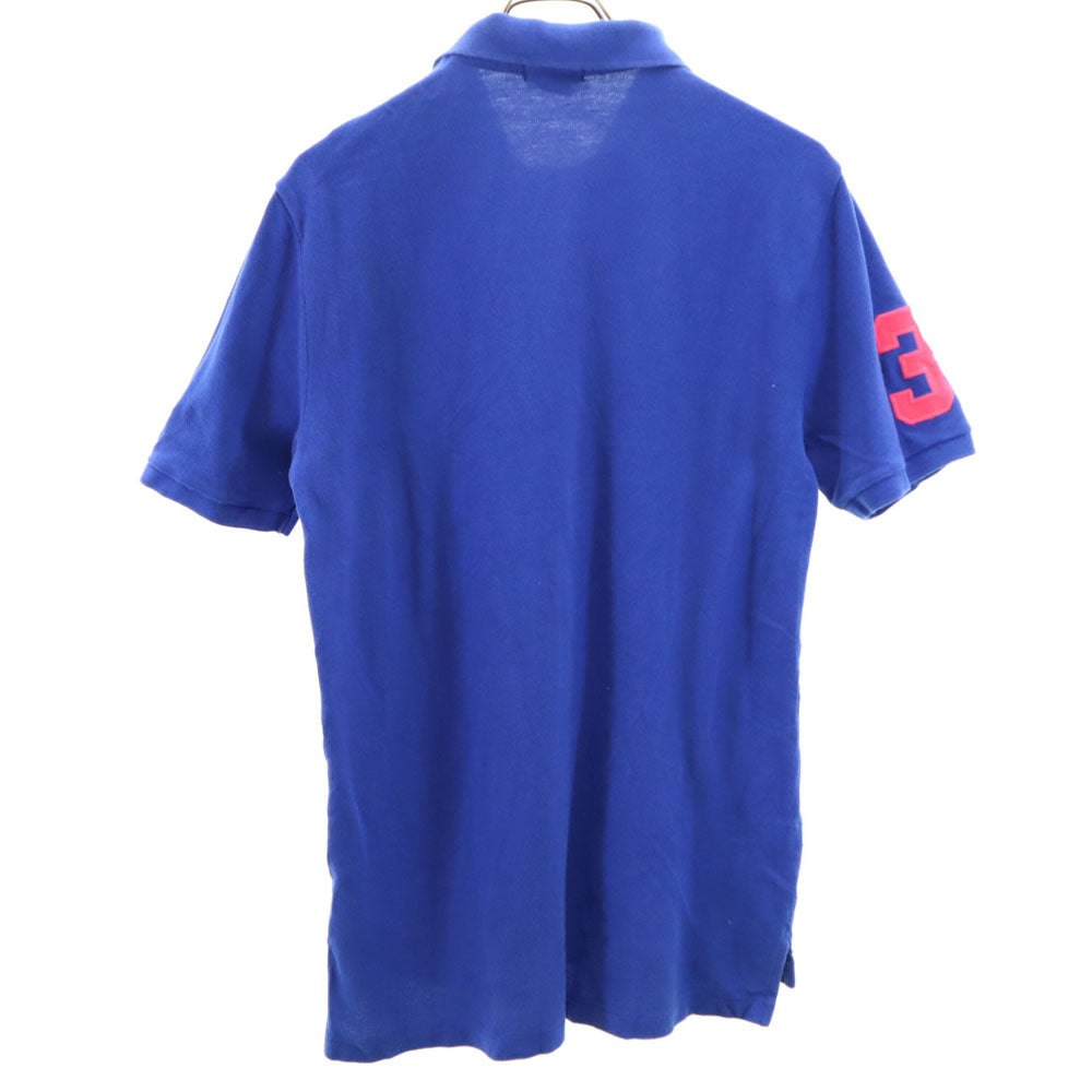 Polo by Ralph Lauren ポロバイラルフローレン ビッグポニー刺繍 半袖 ポロシャツ XL 18-20 ブルー キッズ