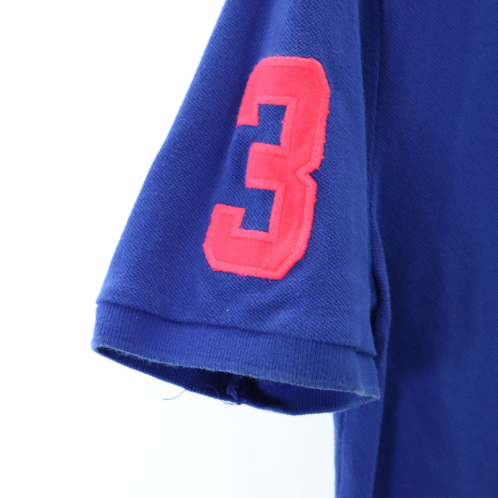 Polo by Ralph Lauren ポロバイラルフローレン ビッグポニー刺繍 半袖 ポロシャツ XL 18-20 ブルー キッズ