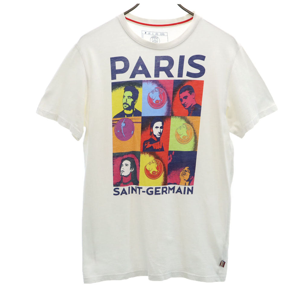 Paris Saint-Germain パリサンジェルマン プリント 半袖 Tシャツ S ホワイト メンズ