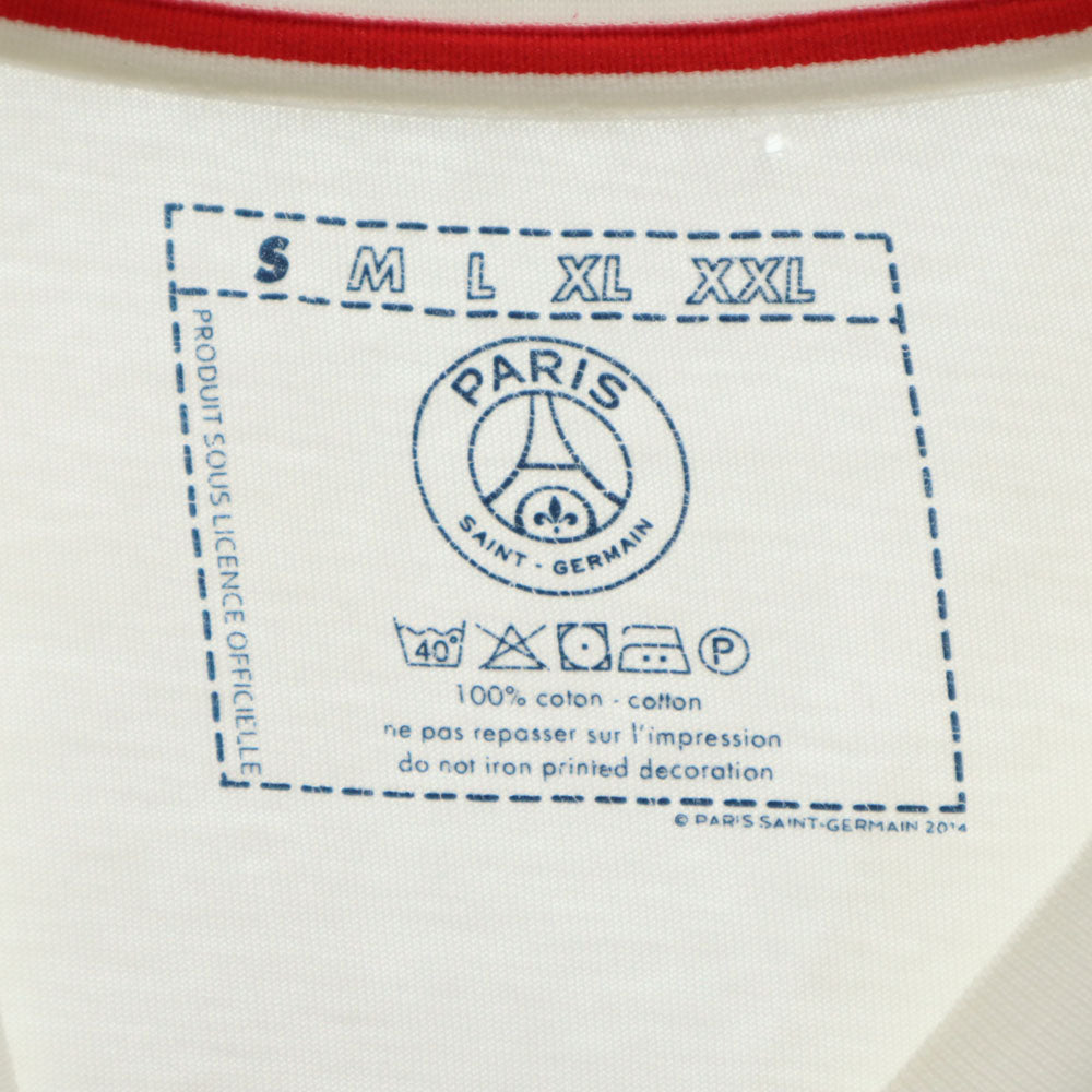 Paris Saint-Germain パリサンジェルマン プリント 半袖 Tシャツ S ホワイト メンズ