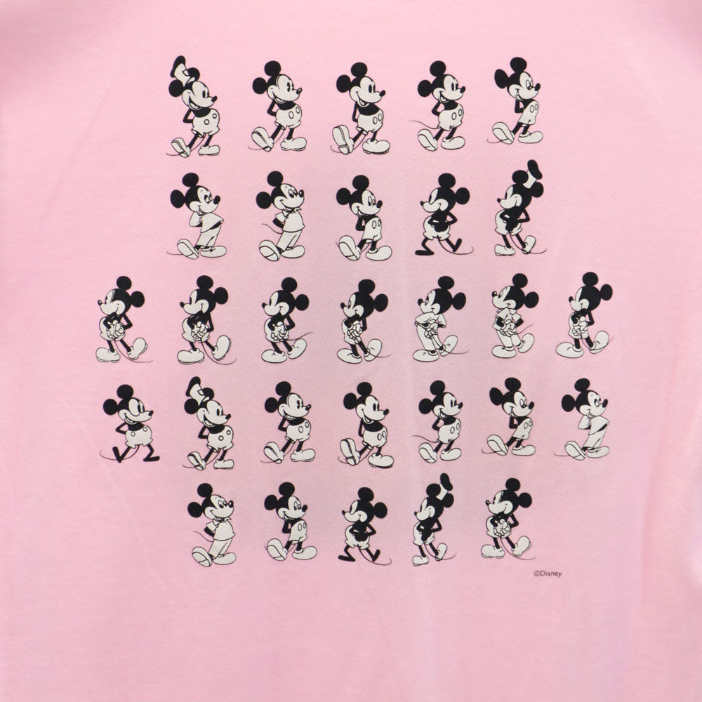 XLARGE エクストララージ 日本製 プリント ミッキー 半袖 Tシャツ S ピンク メンズ