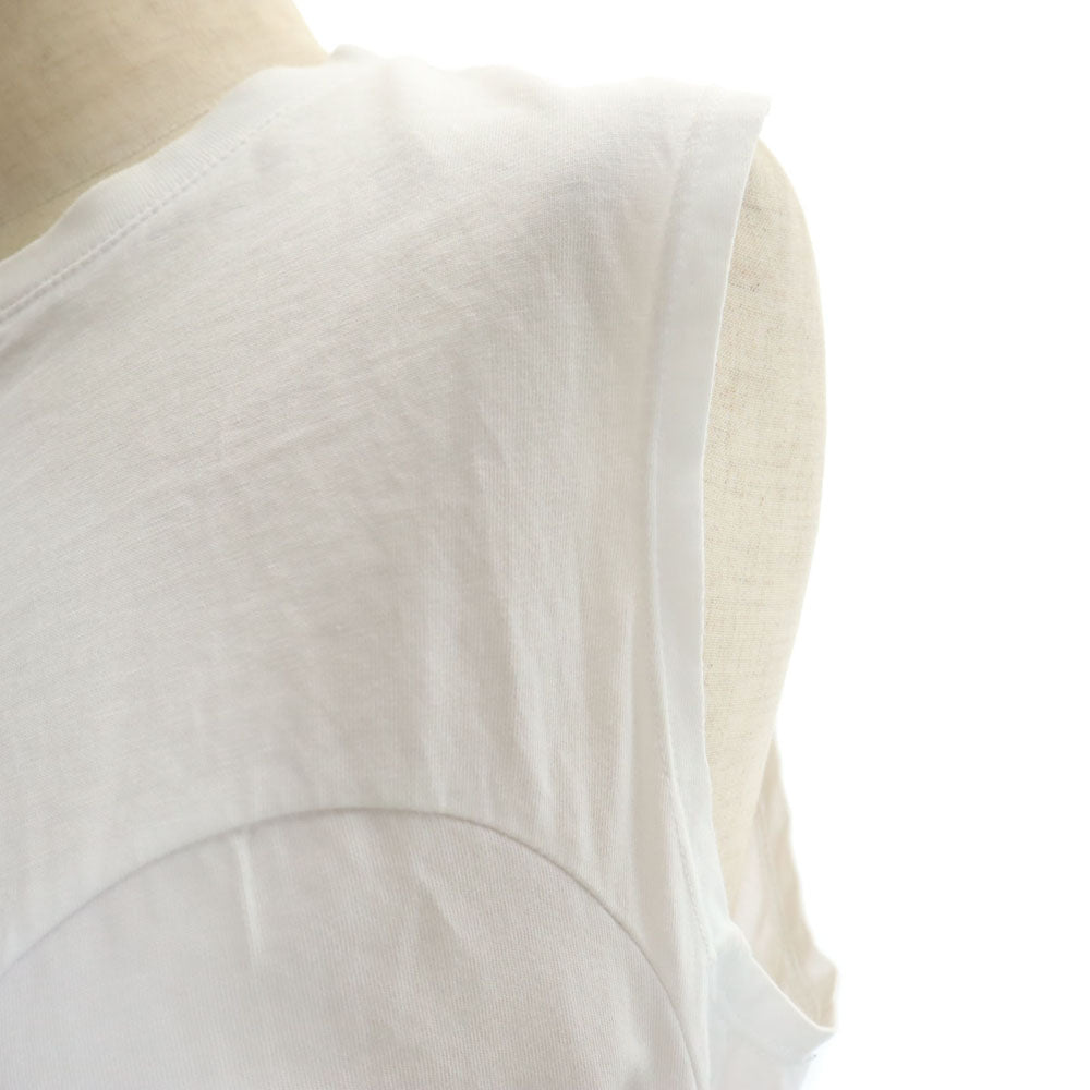 MSGM エムエスジーエム イタリア製 ノースリーブ カットソー XS ホワイト レディース