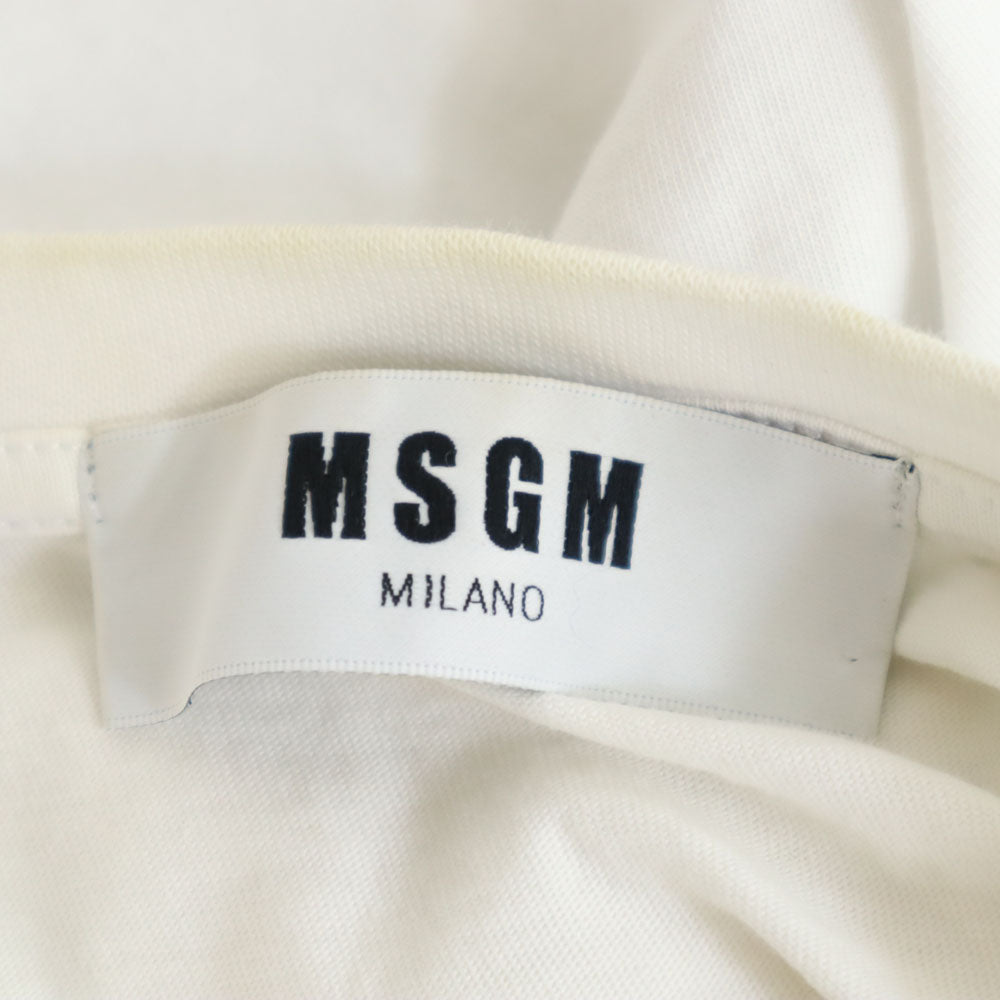 MSGM エムエスジーエム イタリア製 ノースリーブ カットソー XS ホワイト レディース