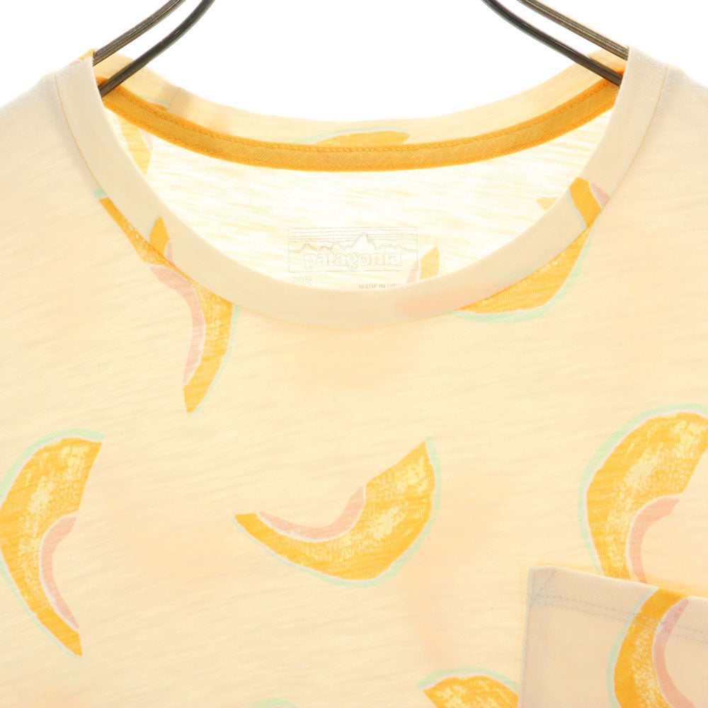 patagonia パタゴニア 20年製 アウトドア STY52981SP20 半袖 Tシャツ XS イエロー系 フレンチスリーブ レディース