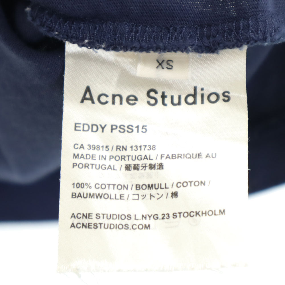 ACNE STUDIOS アクネストゥディオズ 半袖 Tシャツ XS ネイビー メンズ