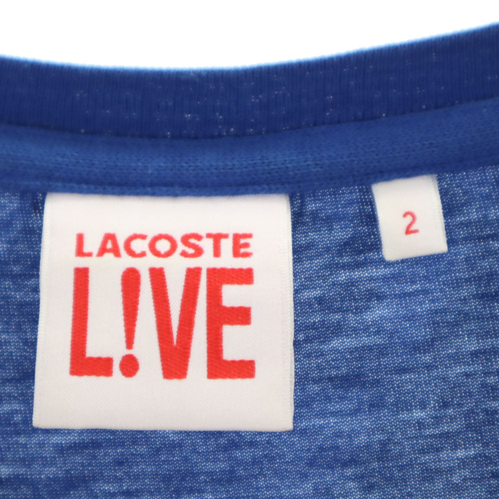 LACOSTE L!VE ラコステライブ 半袖 Tシャツ 2 ブルー メンズ
