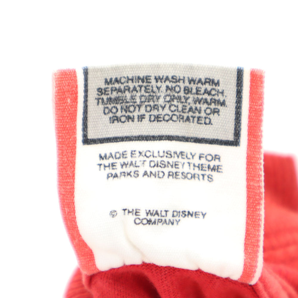 Disney ディズニー 90s USA製 オールド 半袖 Tシャツ S 赤 DESIGNS ミッキーマウス メンズ