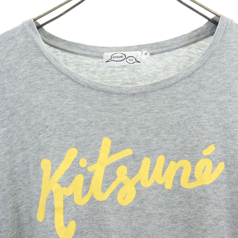 Kitsune' Tee キツネティー 日本製 半袖 Tシャツ S グレー メンズ