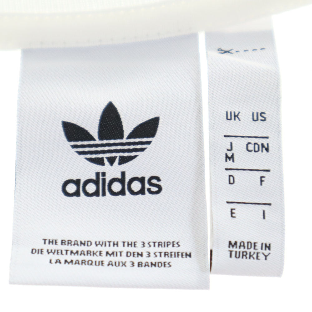 アディダス トレイフォイルロゴ プリント 半袖 Tシャツ Ｍ ホワイト adidas メンズ