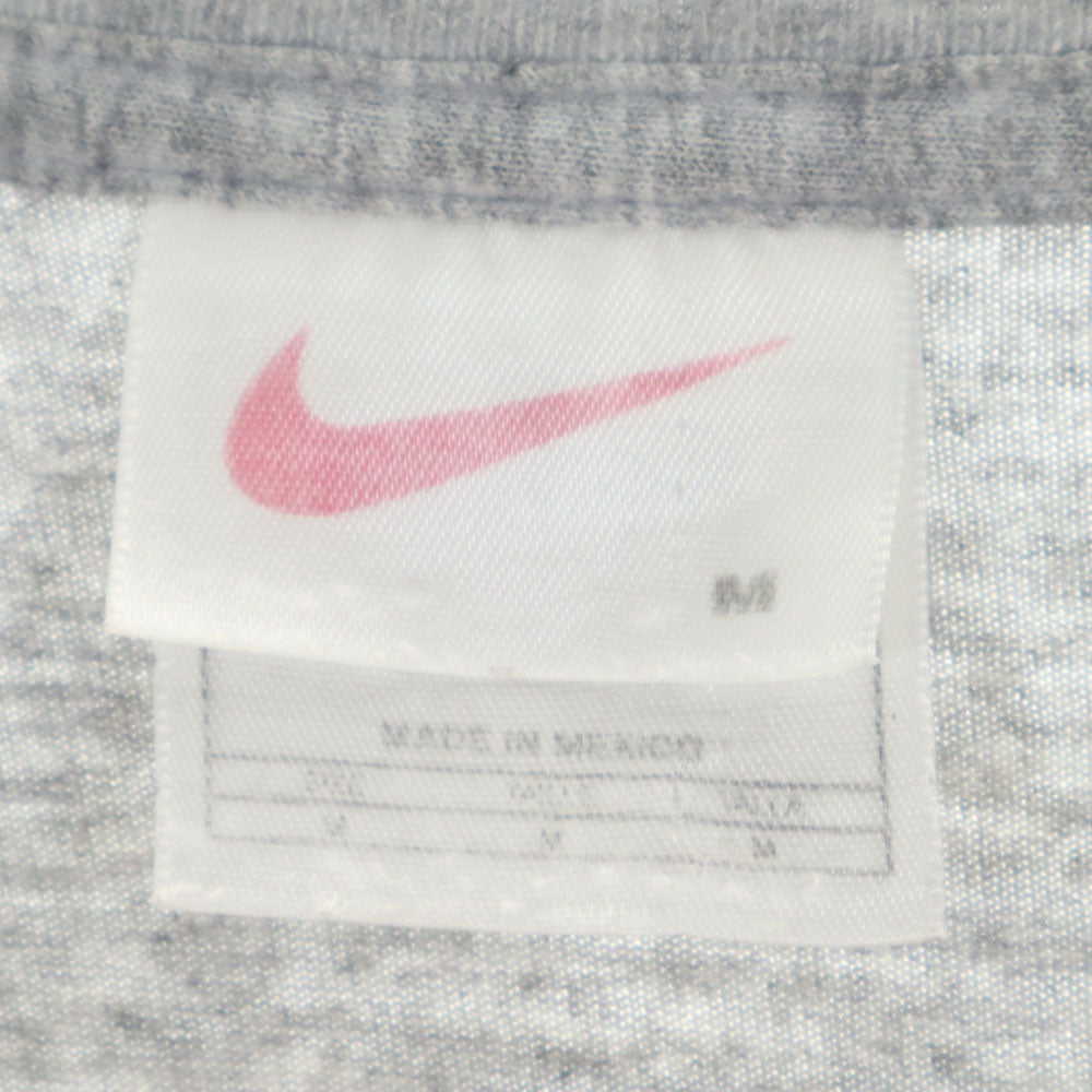 NIKE ナイキ 90s オールド プリント 半袖 Tシャツ M グレー バスケットボール メンズ