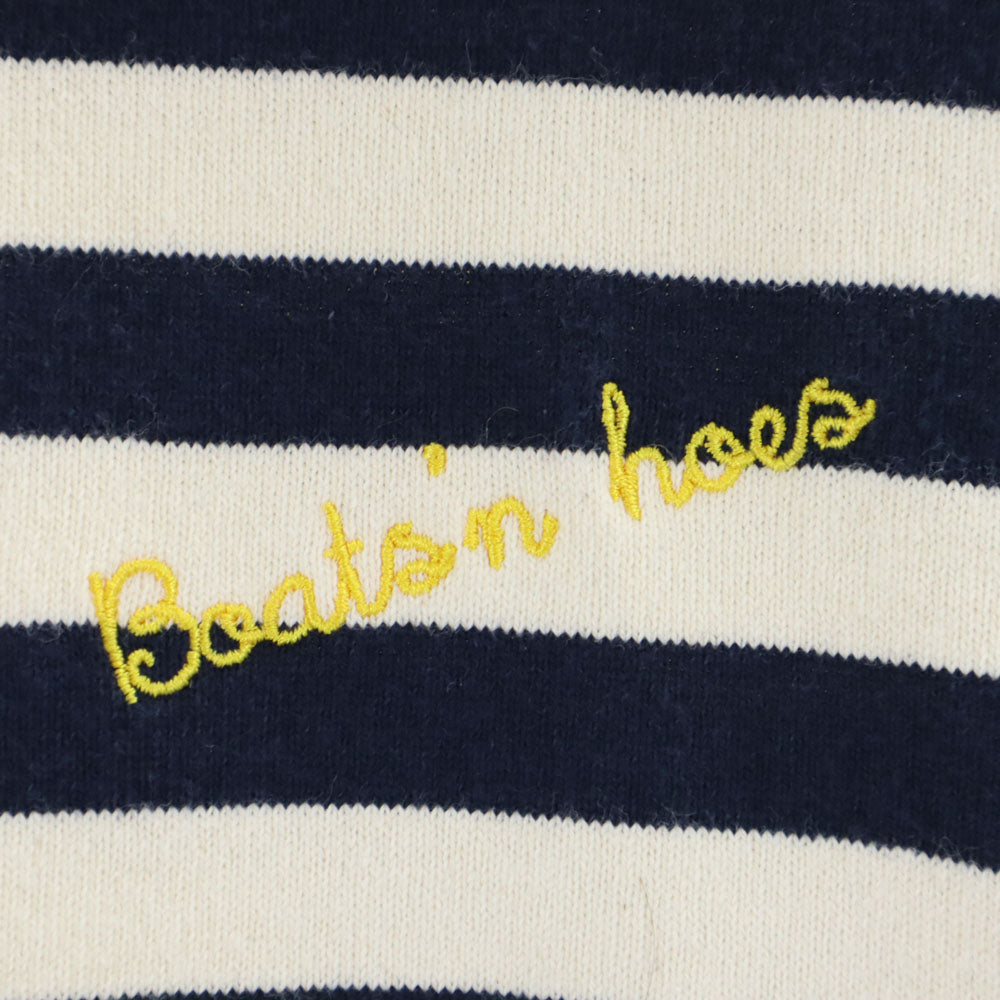 SON OF THE CHEESE サノバチーズ 日本製 ボーダー柄 半袖 Tシャツ M ネイビー×ホワイト メンズ