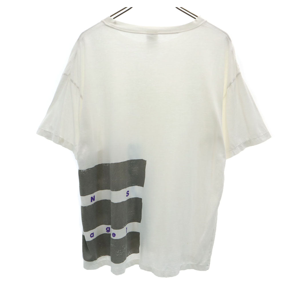 adidas アディダス 80s デサント 日本製 ヴィンテージ 半袖 Tシャツ L-O ホワイト メンズ