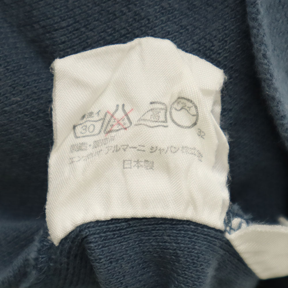 Emporio Armani エンポリオアルマーニ 日本製 半袖 ポロシャツ M グレー系 鹿の子 メンズ