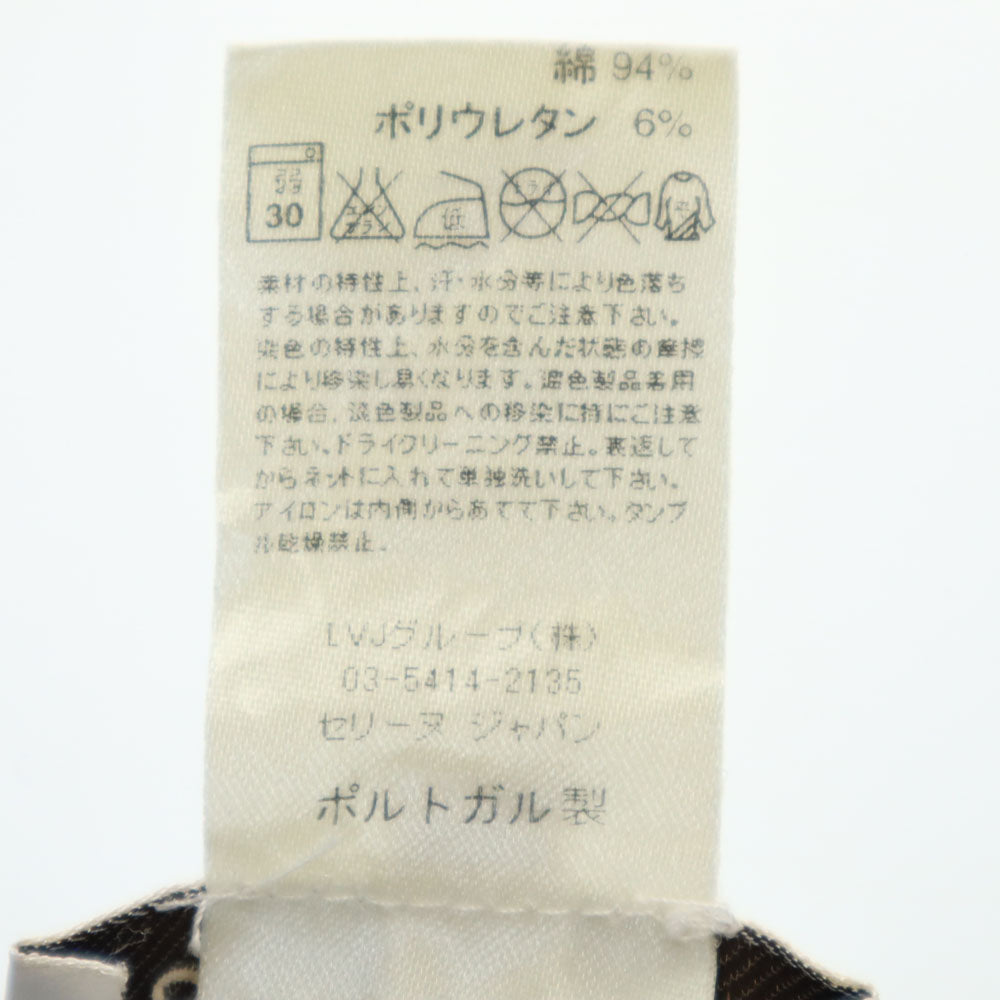 CELINE セリーヌ ポルトガル製 ノースリーブ タンクトップ S ネイビー レディース