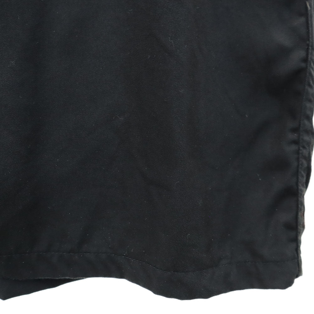 A BATHING APE アベイシングエイプ 日本製 バック刺繍 半袖 オープンカラーシャツ M ブラック ARSUS BAPE メンズ