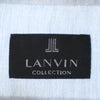 ランバン リネンブレンド 日本製 半袖 シャツ LB ネイビー系 LANVIN メンズ