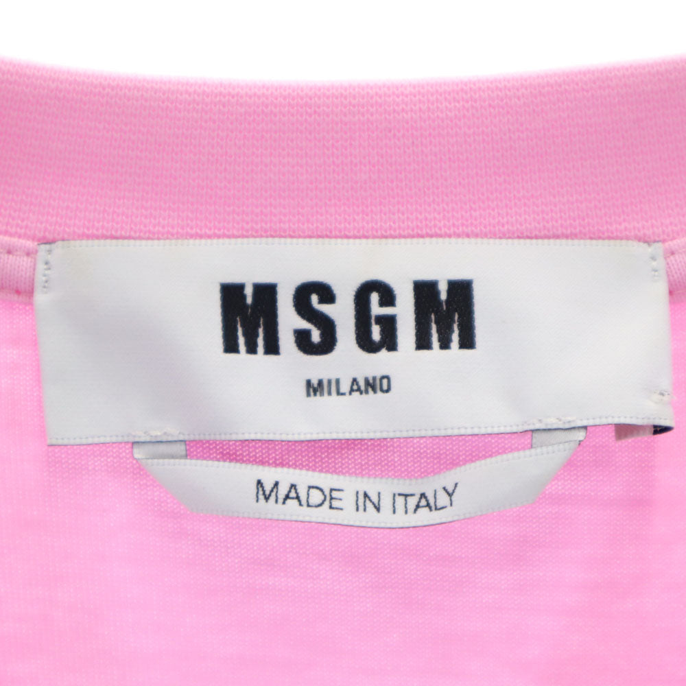 MSGM エムエスジーエム イタリア製 半袖 Tシャツ M ピンク メンズ