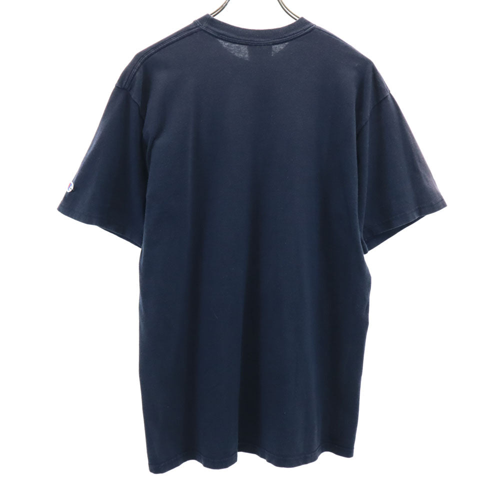Champion チャンピオン プリント 半袖 Tシャツ L ネイビー メンズ