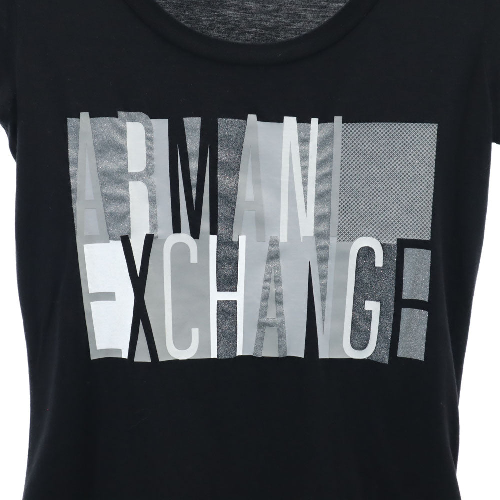 ARMANI EXCHANGE アルマーニエクスチェンジ 半袖 Tシャツ XS ブラック系 レディース