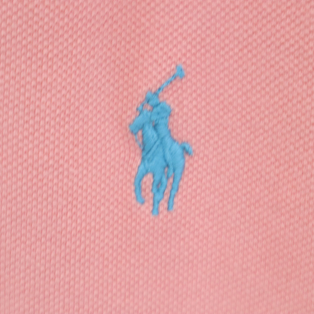 ラルフローレン 半袖 ポロシャツ M ピンク RALPH LAUREN 鹿の子地 レディース