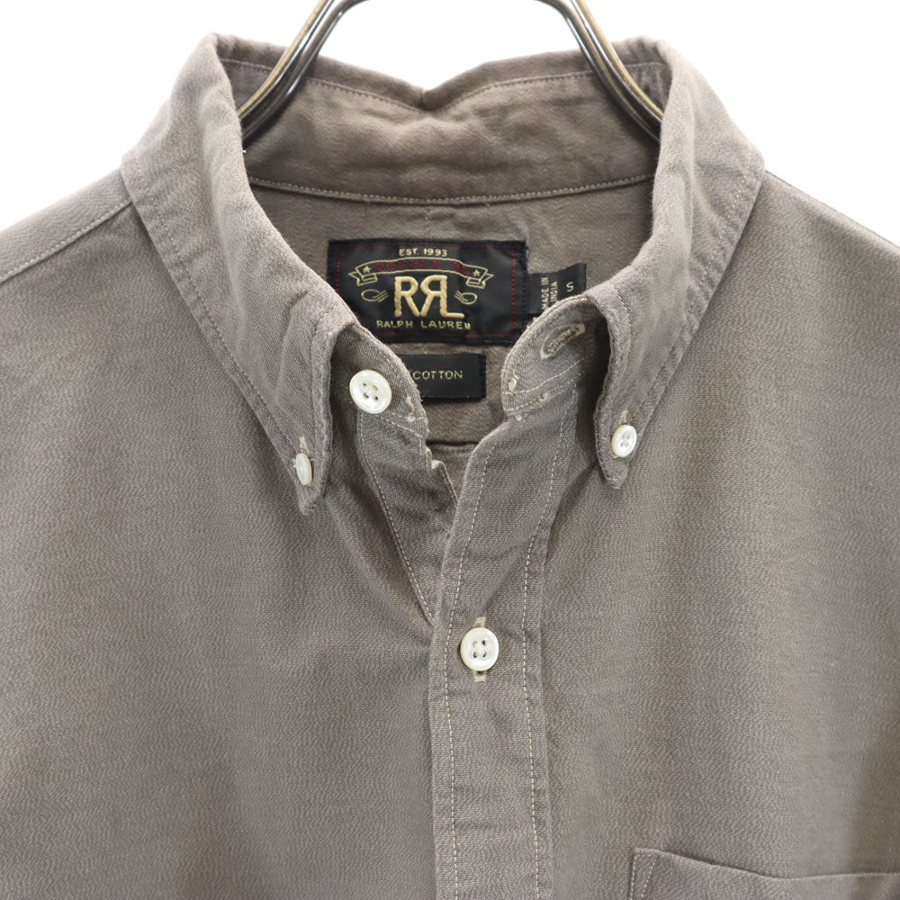 RRL 長袖 ボタンダウンシャツ S グレー系 ダブルアールエル ラルフローレン RALPH LAUREN メンズ