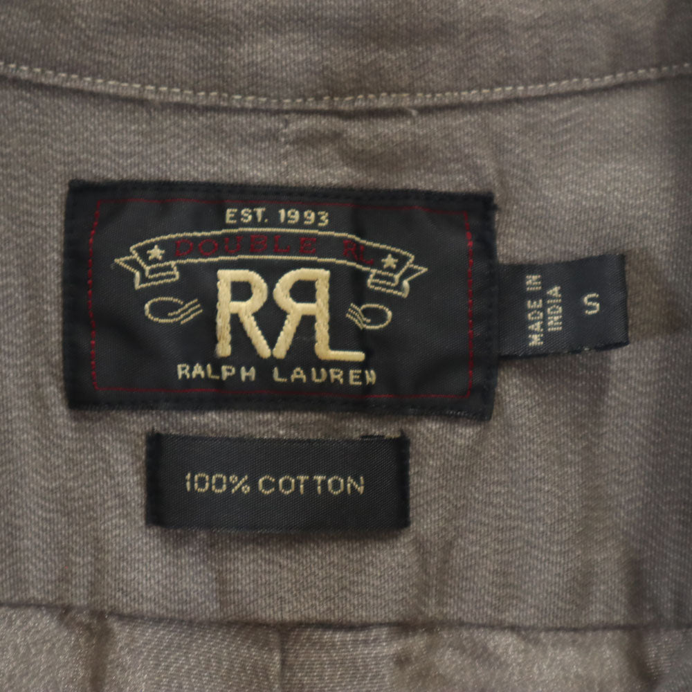 RRL 長袖 ボタンダウンシャツ S グレー系 ダブルアールエル ラルフローレン RALPH LAUREN メンズ