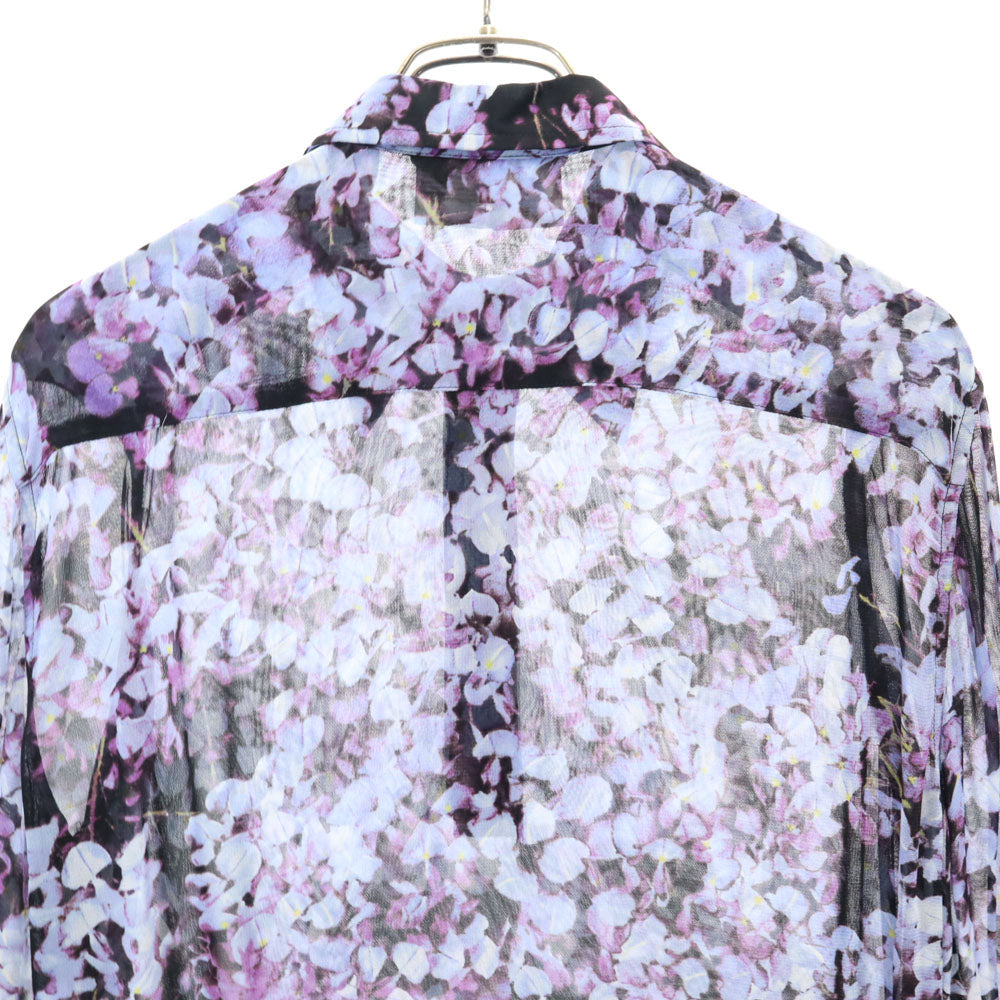 SPORTMAX スポーツマックス イタリア製 総柄 長袖 ハーフボタン シャツ 40 プルオーバー レディース