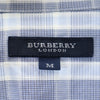 バーバリー チェック柄 半袖 シャツ M ネイビー系 BURBERRY メンズ