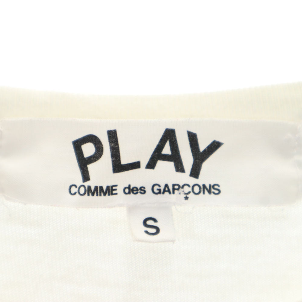 プレイコムデギャルソン 半袖 Tシャツ S 白 PLAY COMME des GARCONS レディース