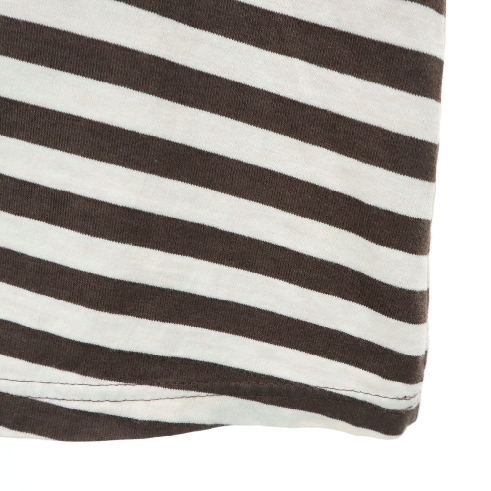 marimekko マリメッコ ボーダー柄 長袖 ワンピース 160 ブラウン系 キッズ