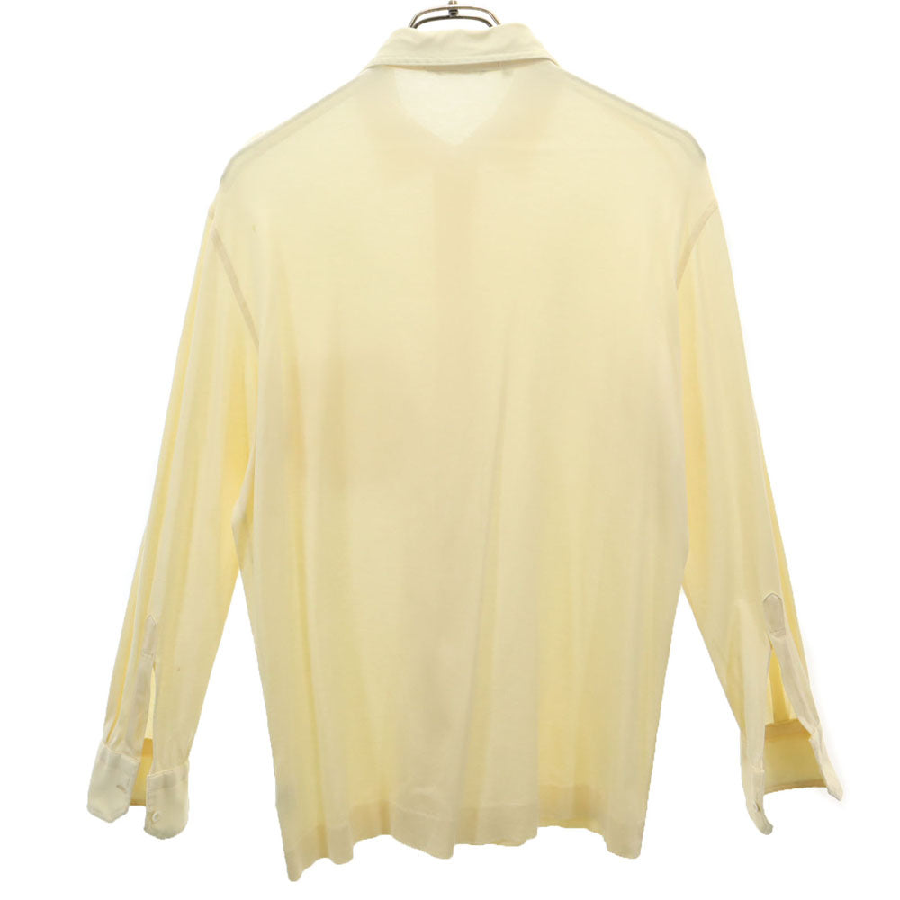 GIVENCHY ジバンシィ 80s イタリア製 ヴィンテージ 長袖 シャツ 4 イエロー GENTLEMAN PARIS メンズ