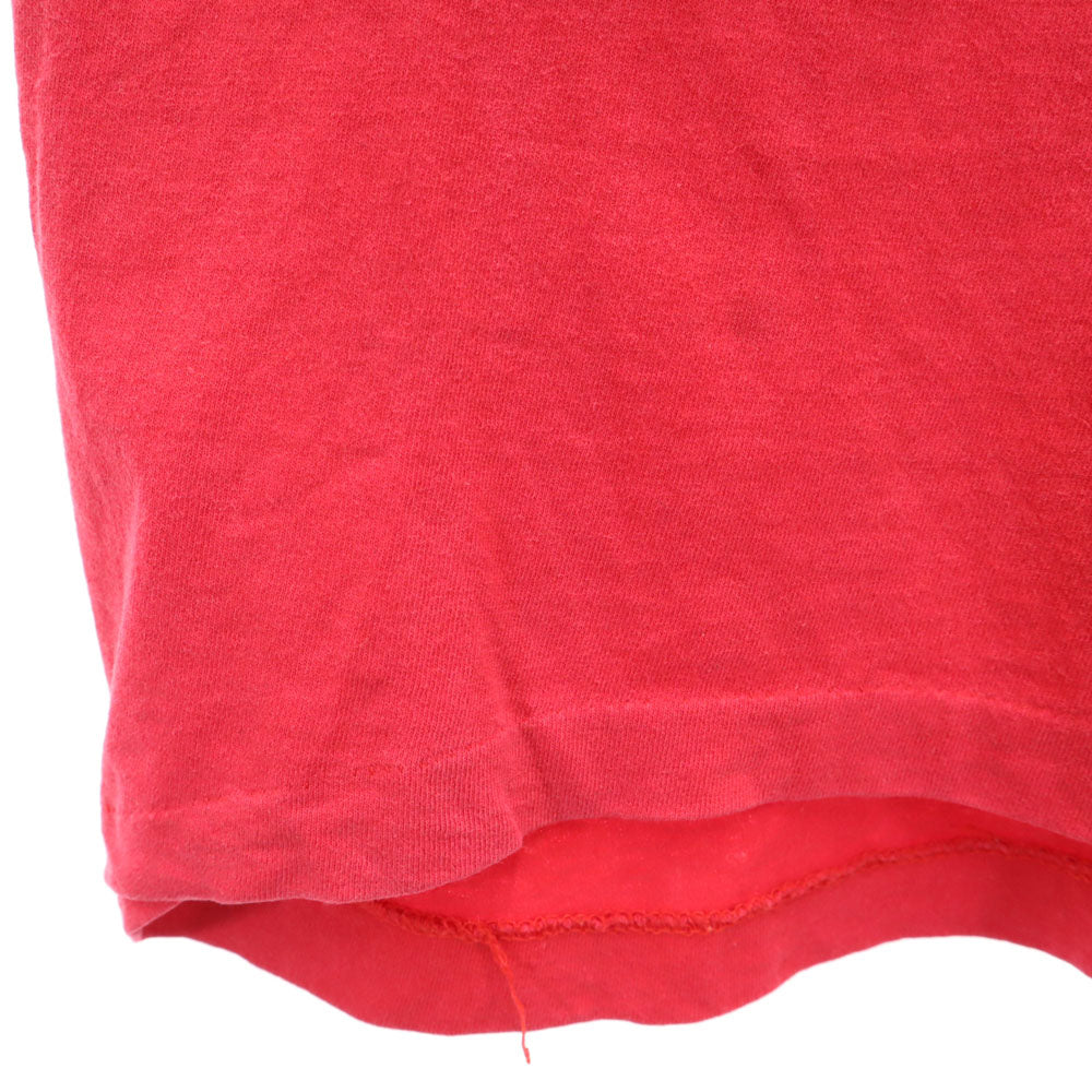 NIKE ナイキ 90s USA製 オールド 銀タグ プリント 半袖 Tシャツ M（10/12） レッド キッズ