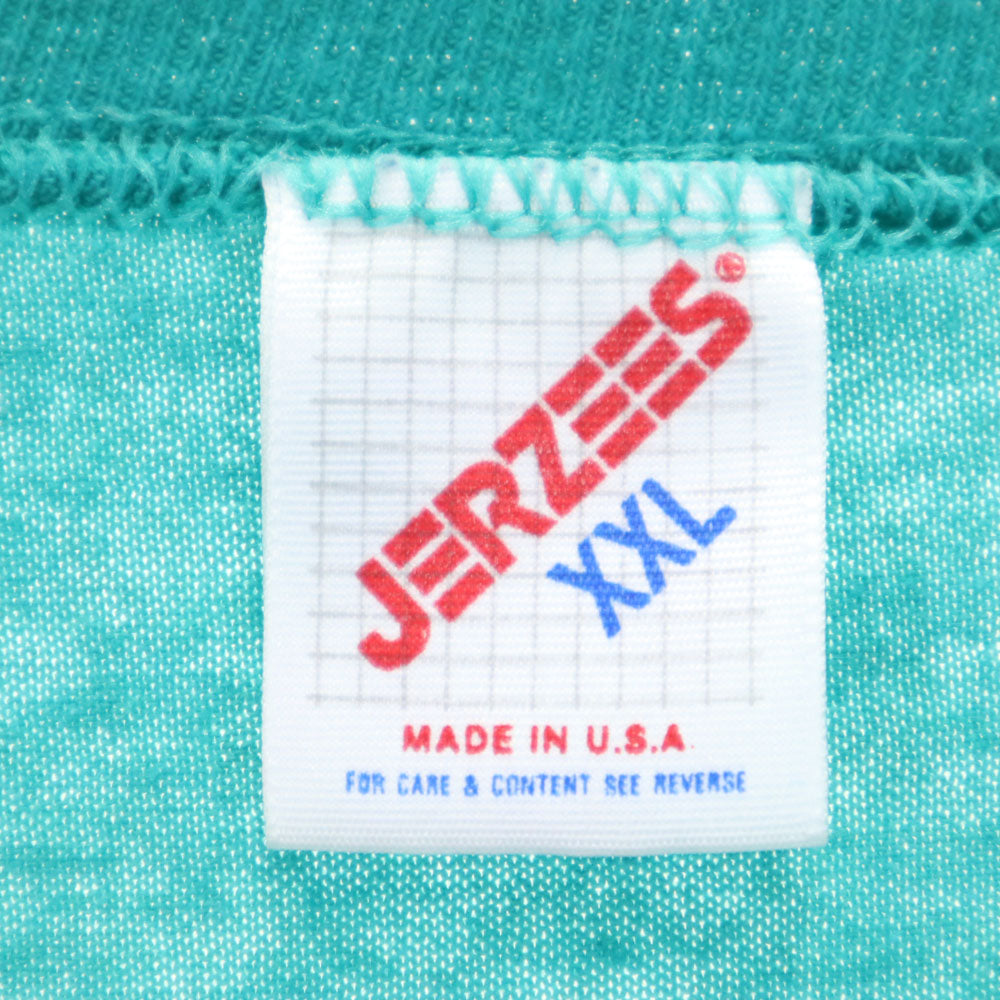JERZEES ジャージーズ 90s USA製 オールド 半袖 Tシャツ XXL グリーン ビッグサイズ メンズ