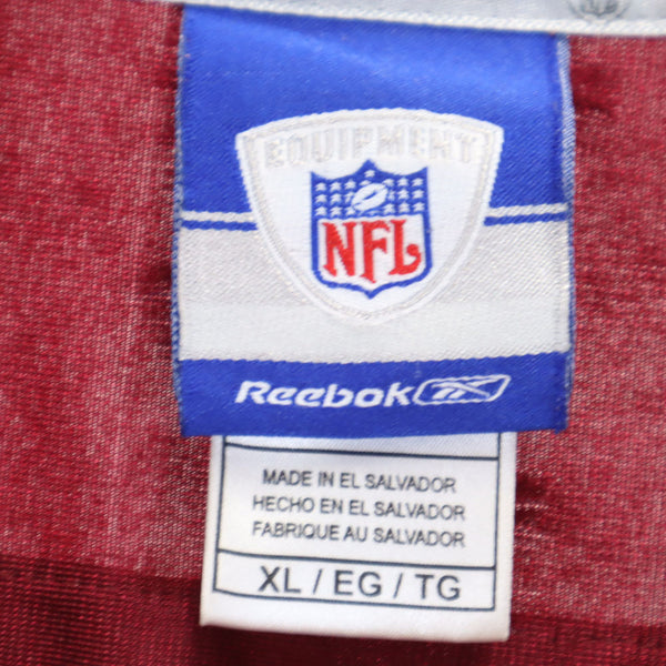 リーボック 半袖 NFL メッシュ シャツ XL ボルドー Reebok アメリカンフットボール メンズ