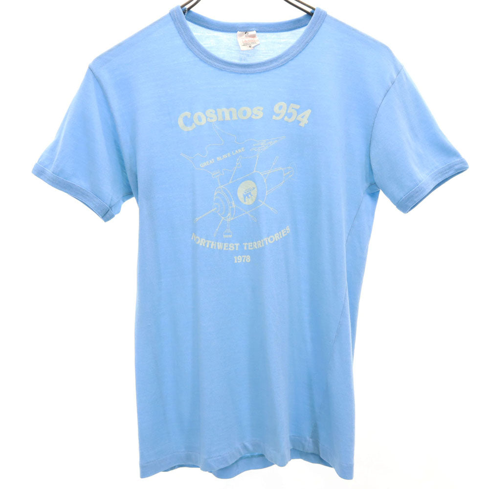 Canadian Plofile カナディアンプロフィール 70s ヴィンテージ 半袖 Tシャツ M ブルー メンズ