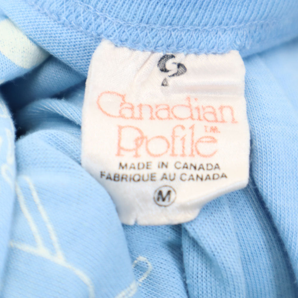 カナディアンプロフィール 70s ヴィンテージ 半袖 Tシャツ M ブルー Canadian Plofile メンズ