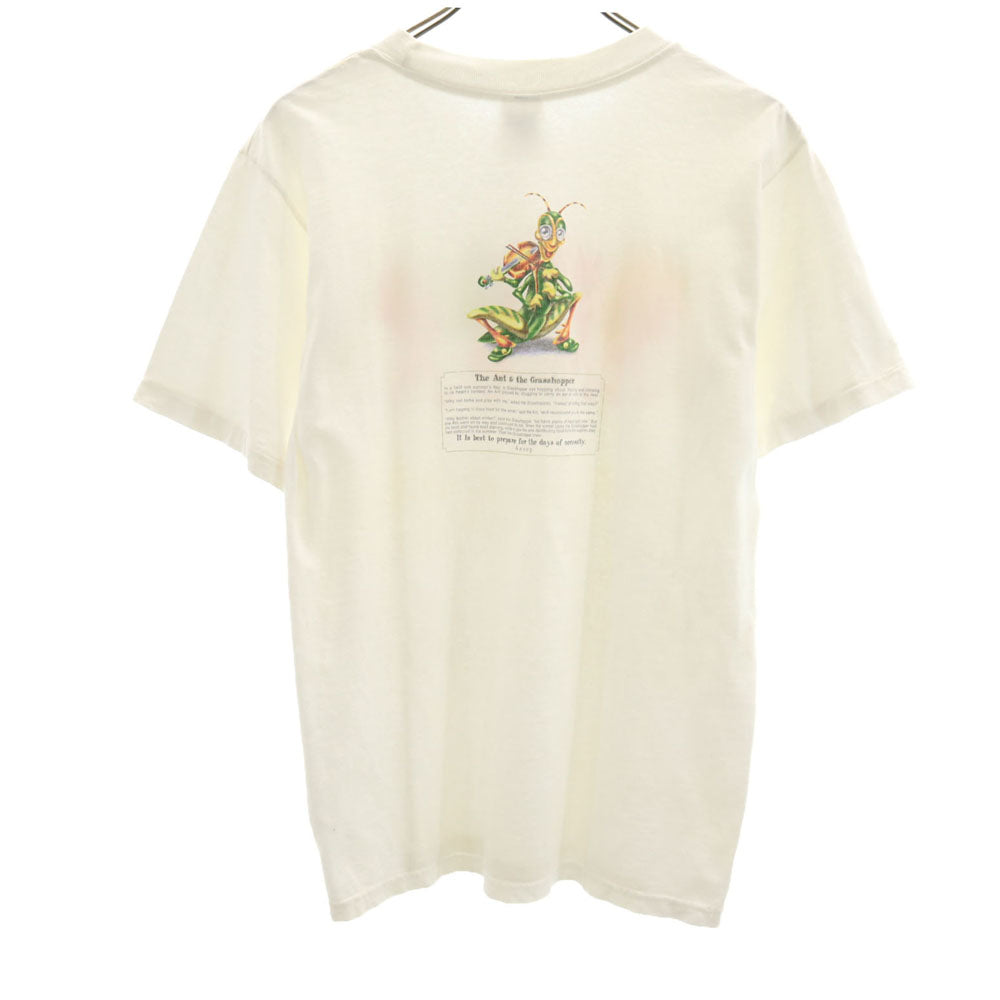 アンビル 90s USA製 オールド 両面プリント 半袖 Tシャツ XL ホワイト系 anbil メンズ