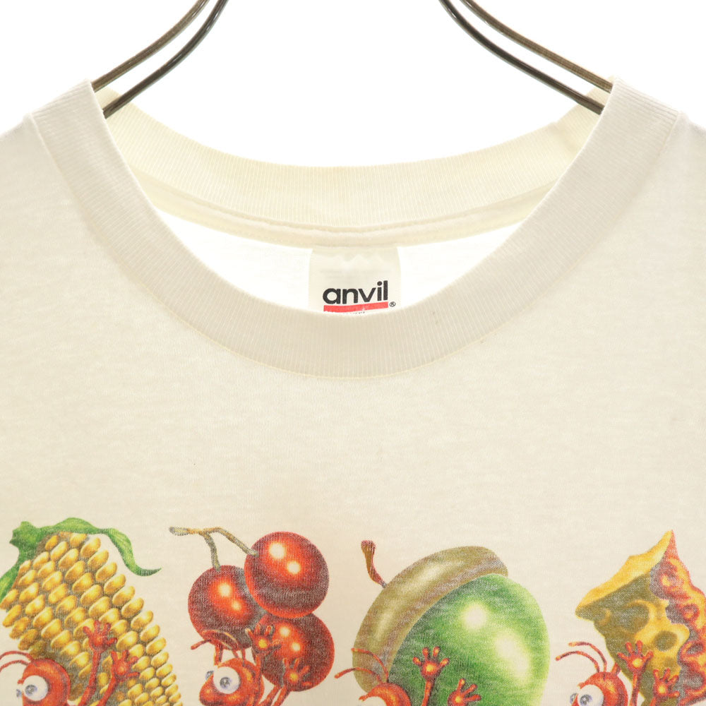 アンビル 90s USA製 オールド 両面プリント 半袖 Tシャツ XL ホワイト系 anbil メンズ