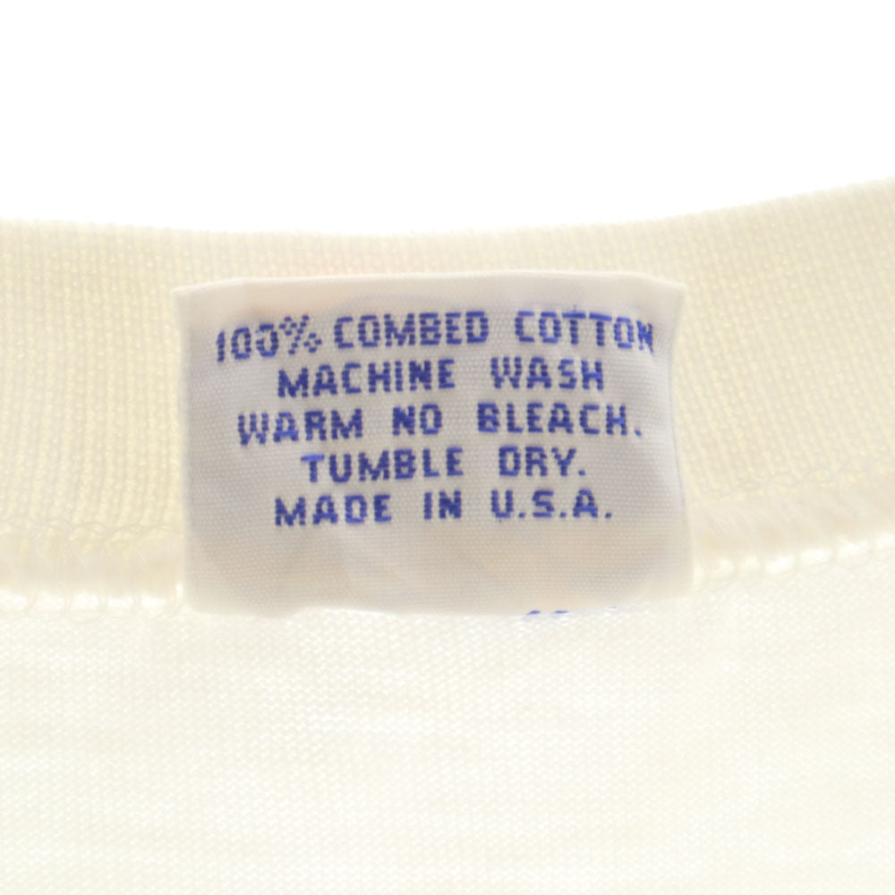 Crazy Shirt クレイジーシャツ 90s USA製 オールド プリント 半袖 Tシャツ L ホワイト系 メンズ