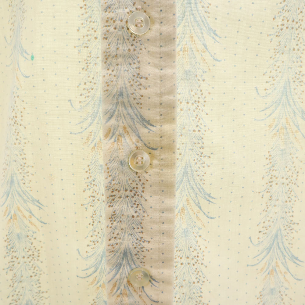 スタジオワン 70s USA製 キャンパス ヴィンテージ 総柄 半袖 シャツ L ベージュ系 studio one メンズ